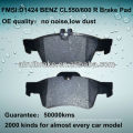 D1424 OE QUALITY low metal car disc brake pad for BENZ CL550/E550